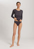 Cotton Seamless Cotton Knit Top | Black Pearl 71620-2183