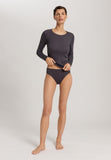 Cotton Seamless Cotton Knit Top | Black Pearl 71620-2183