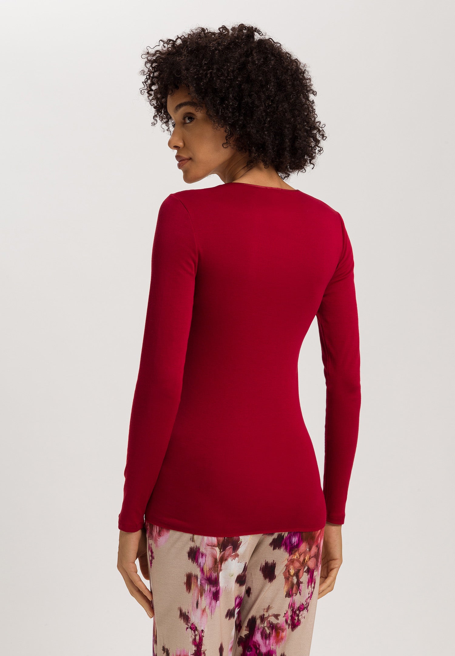 Cotton Seamless Cotton Knit Top | Red Dahlia 71620-2418