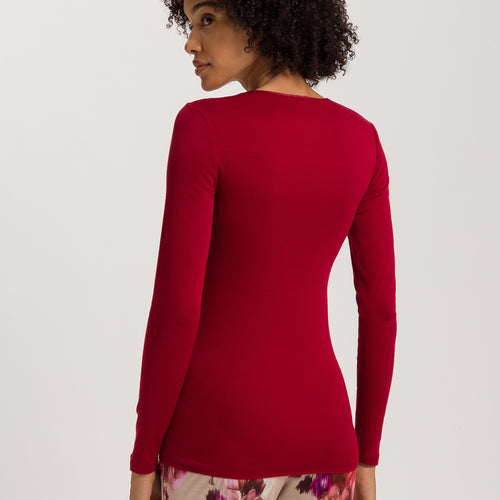 Cotton Seamless Cotton Knit Top | Red Dahlia 71620-2418