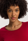 Cotton Seamless Cotton Knit Top | Red Dahlia 71620-2418