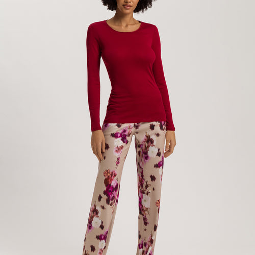 Cotton Seamless Cotton Knit Top | Red Dahlia 71620-2418