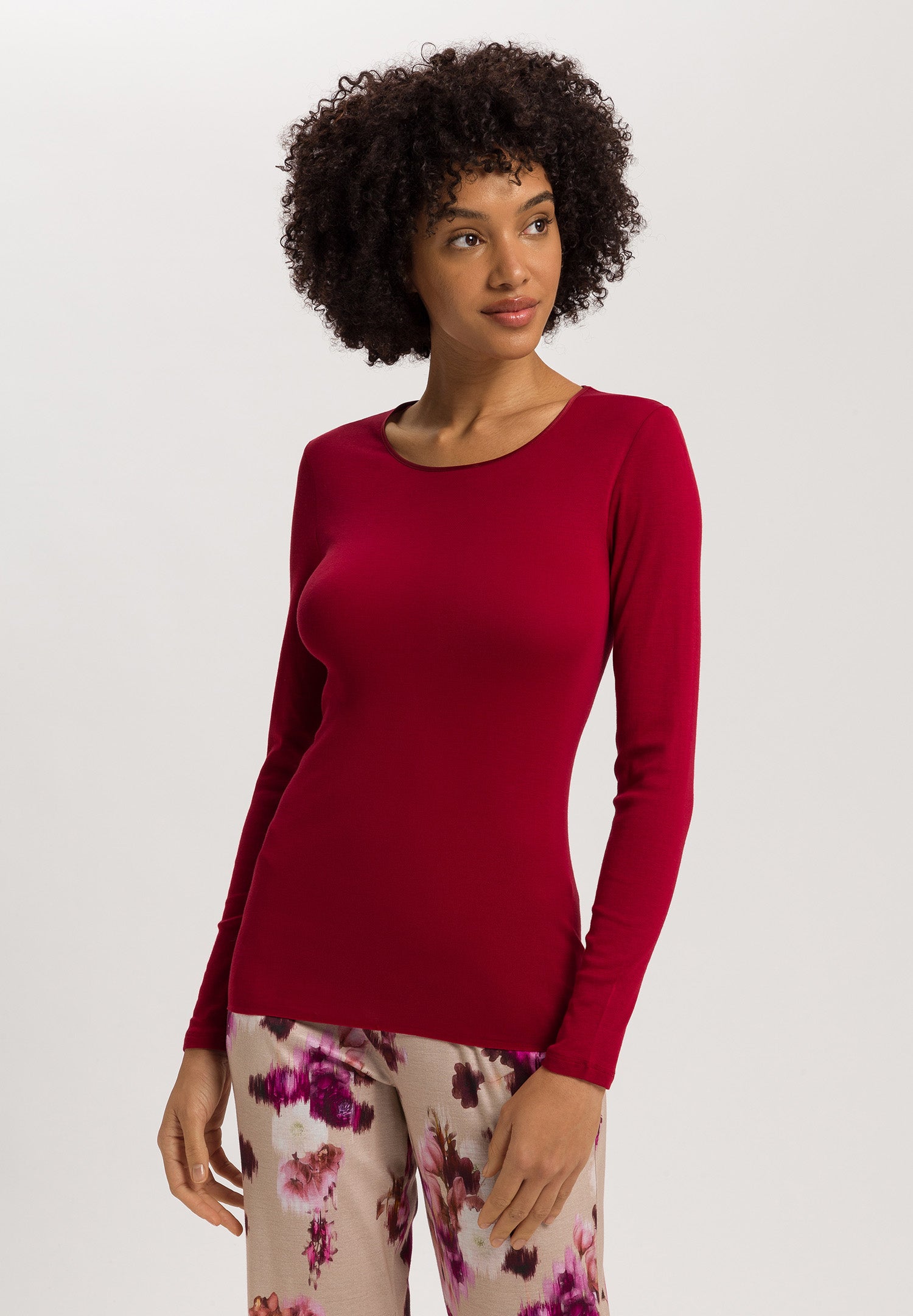 Cotton Seamless Cotton Knit Top | Red Dahlia 71620-2418