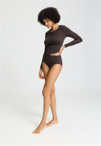 Cotton Seamless Cotton Full Brief | Dark Mocha 71625-2185