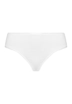 71626 Cotton Seamless Full High Cut Brief - 101 White