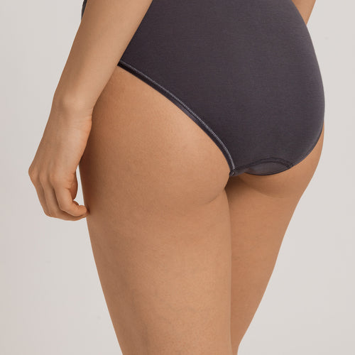Cotton Seamless Hi Cut Brief | Black Pearl 71626-2183