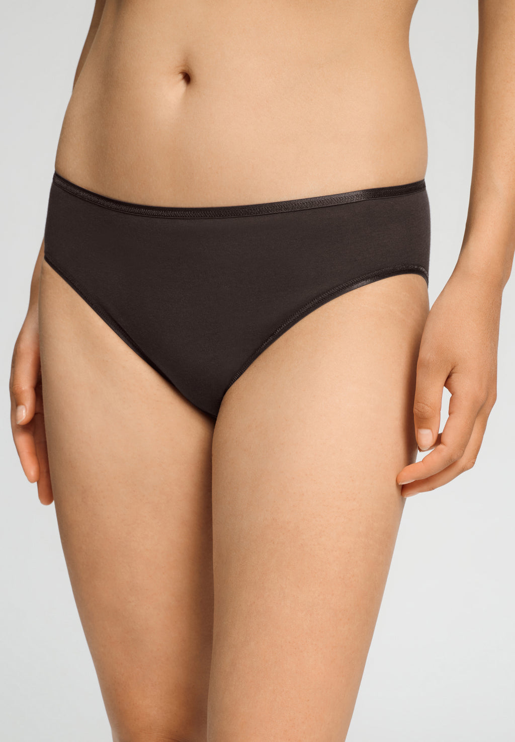 Cotton Seamless Cotton High Cut Full Brief | Dark Mocha 71626-2185