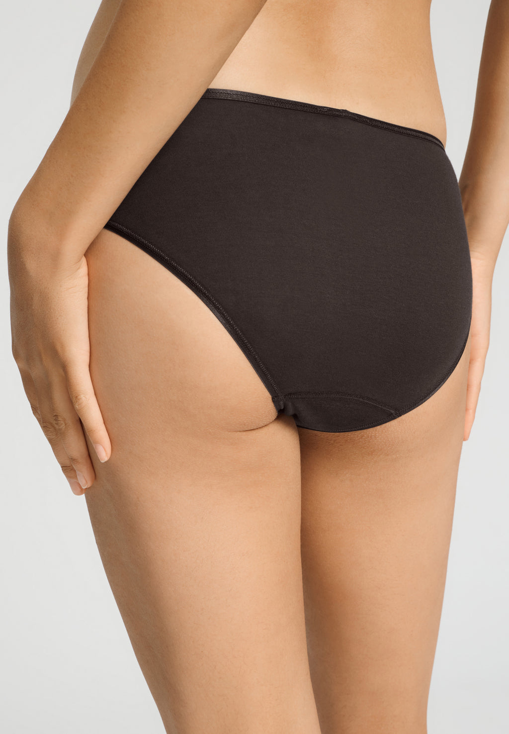 Cotton Seamless Cotton High Cut Full Brief | Dark Mocha 71626-2185