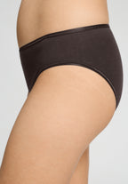 Cotton Seamless Cotton High Cut Full Brief | Dark Mocha 71626-2185