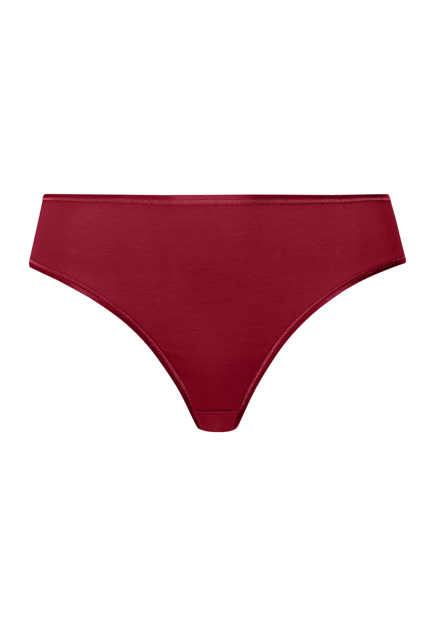 Cotton Seamless Hi Cut Brief | Red Dahlia 71626-2418