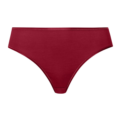 Cotton Seamless Hi Cut Brief | Red Dahlia 71626-2418