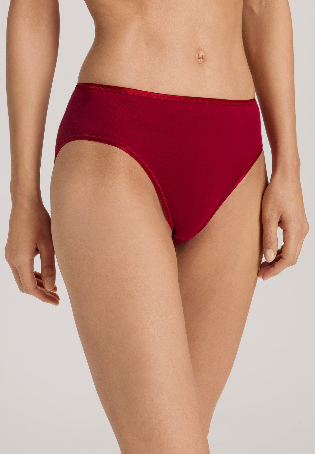Cotton Seamless Hi Cut Brief | Red Dahlia 71626-2418
