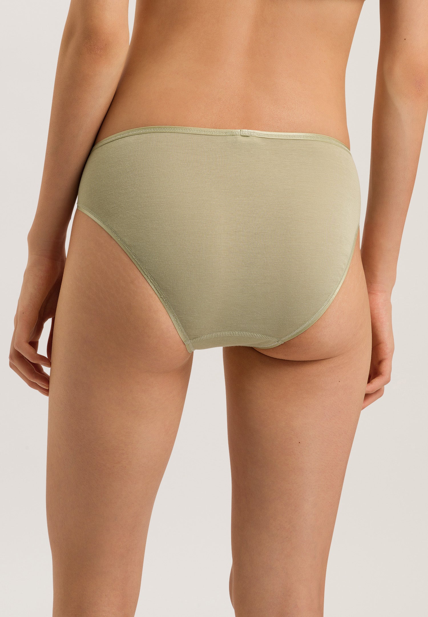 71626 Cotton Seamless Full High Cut Brief - 2720 Moss Green