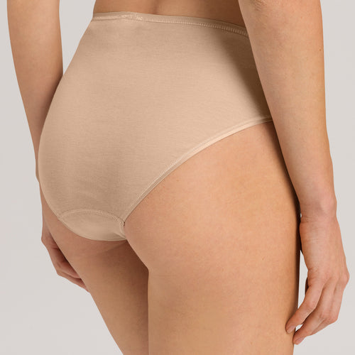 71626 Cotton Seamless Full High Cut Brief - 274 Beige