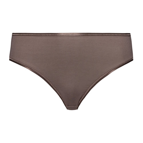 71626 Cotton Seamless Full High Cut Brief - 2756 Stonewash