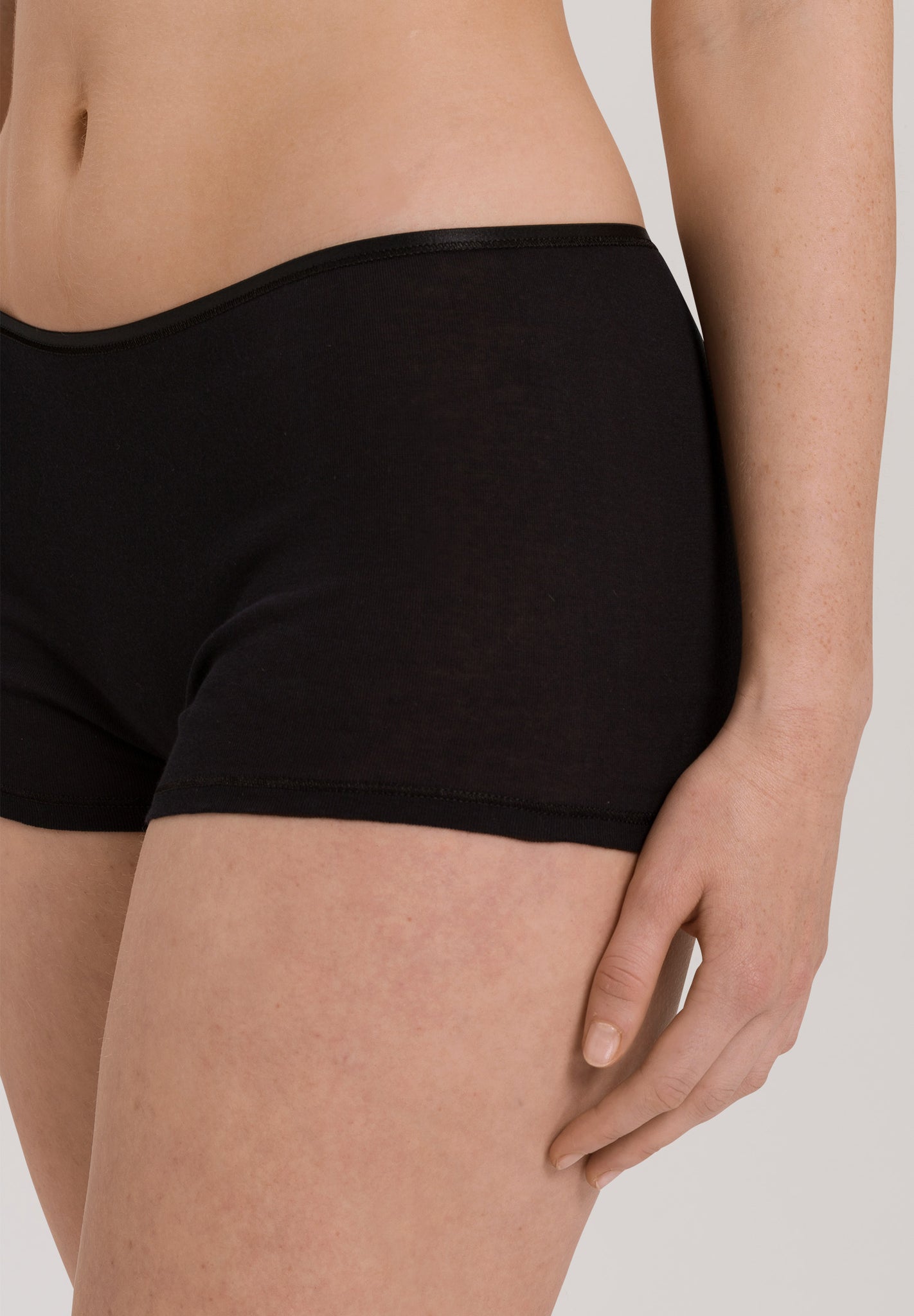 71631 Cotton Seamless Boyleg - 019 Black