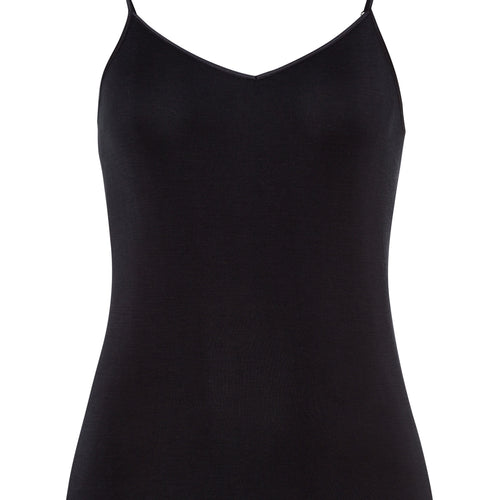 71716 Pure Silk Spaghetti Cami - 019 Black