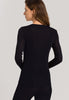 71719 Pure Silk Long Slv Shirt - 019 Black