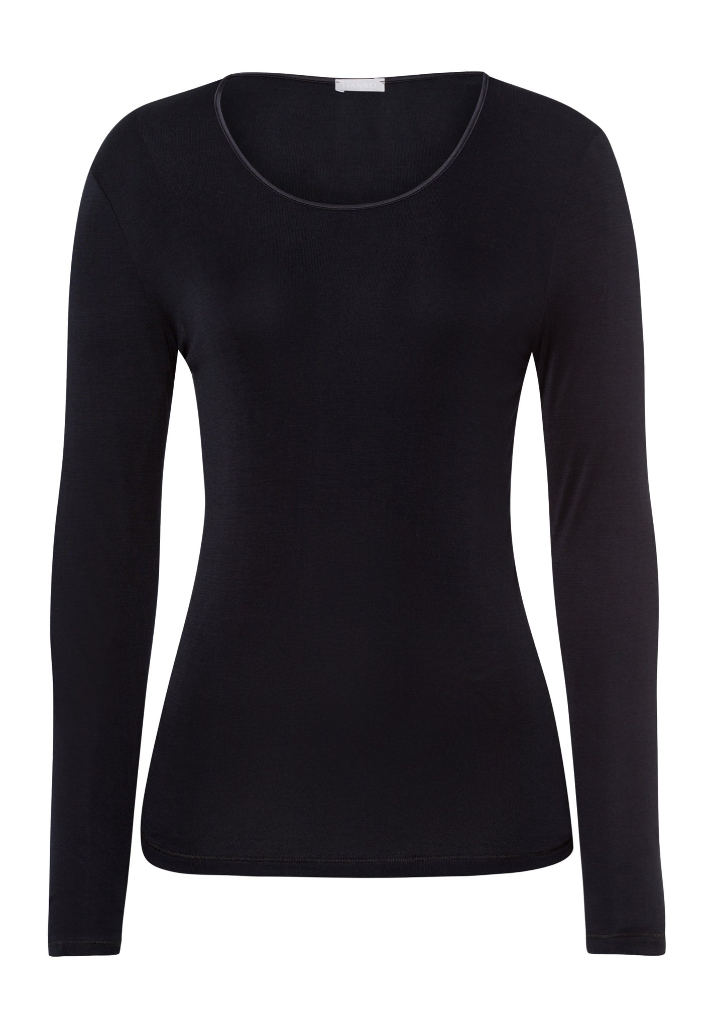 71719 Pure Silk Long Slv Shirt - 019 Black