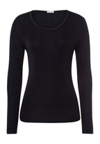 71719 Pure Silk Long Slv Shirt - 019 Black