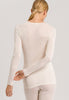 71719 Pure Silk Long Slv Shirt - 116 Pale Cream