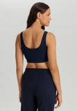 Touch Feeling Crop Top Padded | Deep Navy 71806-1610