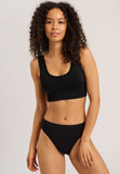 71806 Touch Feeling Crop Top Padded - 199 Black