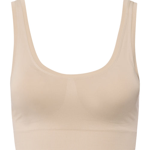 Touch Feeling Crop Top Padded | Coffee Quartz 71806-2216