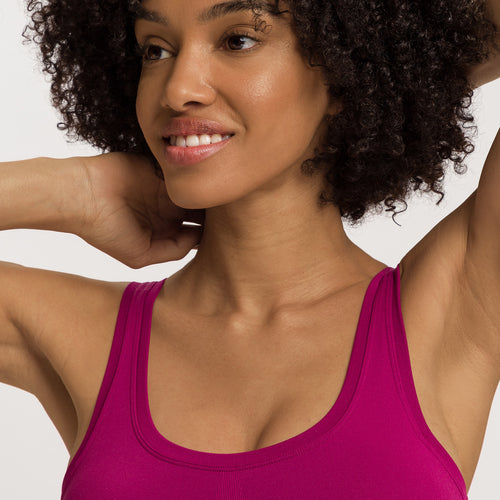 Touch Feeling Crop Top Padded | Pink Tourmaline 71806-2473