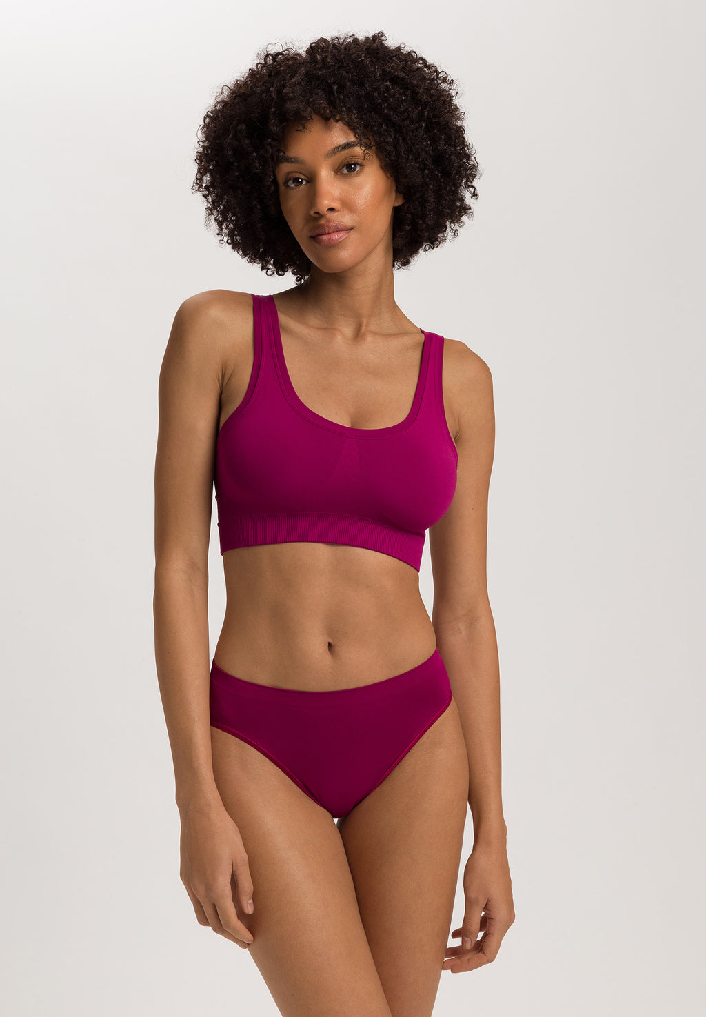 Touch Feeling Crop Top Padded | Pink Tourmaline 71806-2473