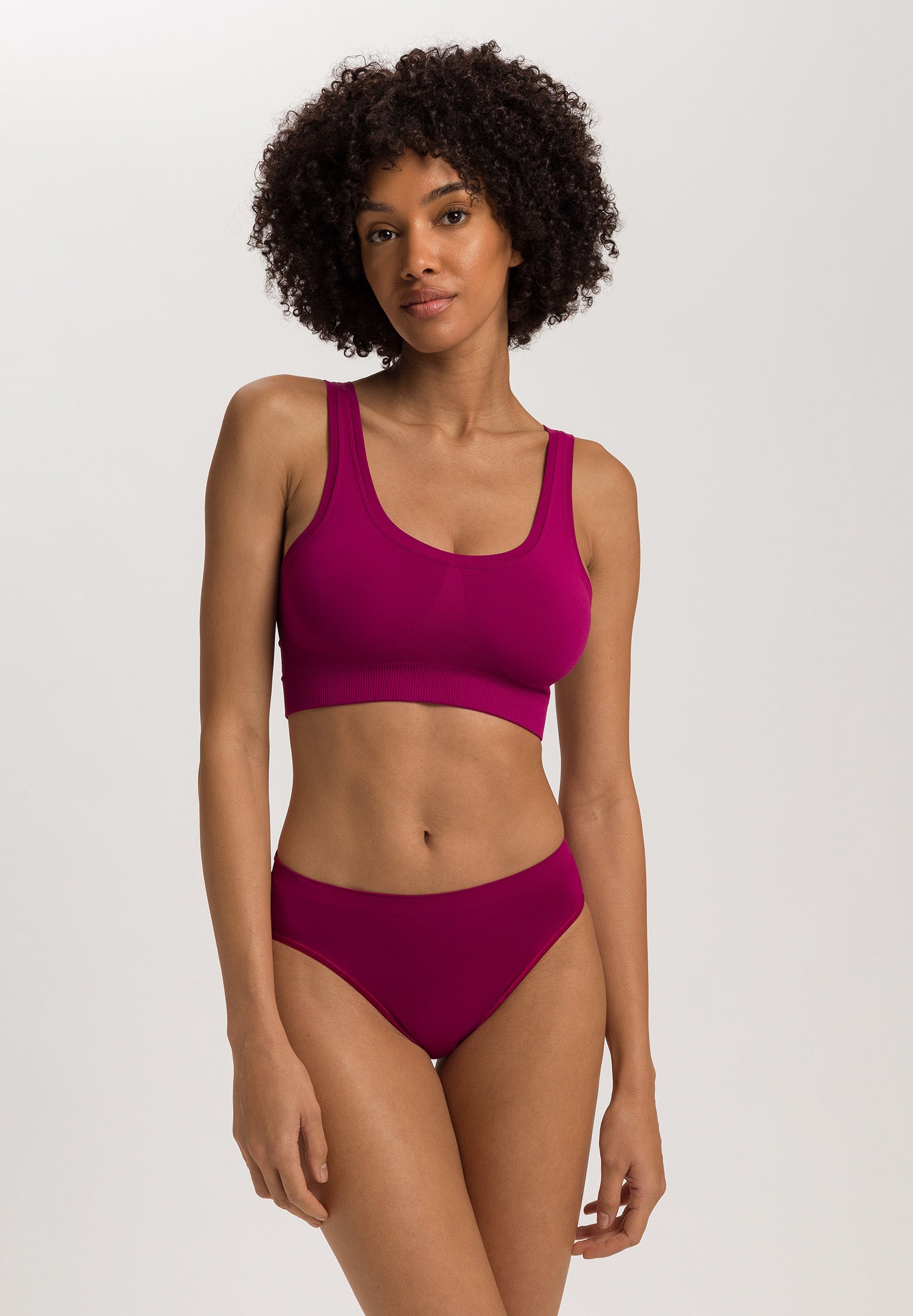 Touch Feeling Crop Top Padded | Pink Tourmaline 71806-2473