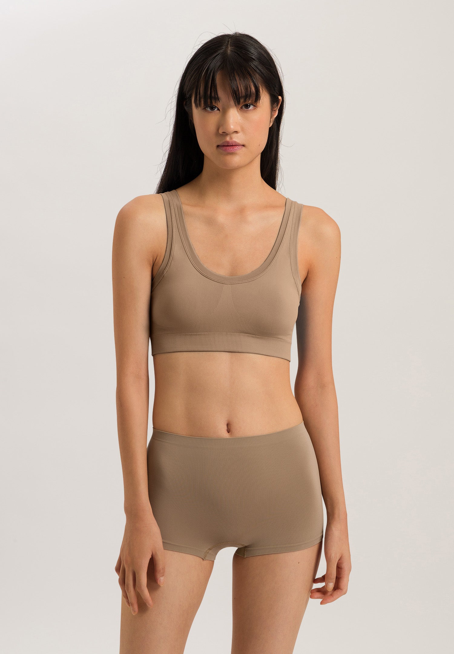 71806 Touch Feeling Crop Top Padded - 2828 Deep Taupe