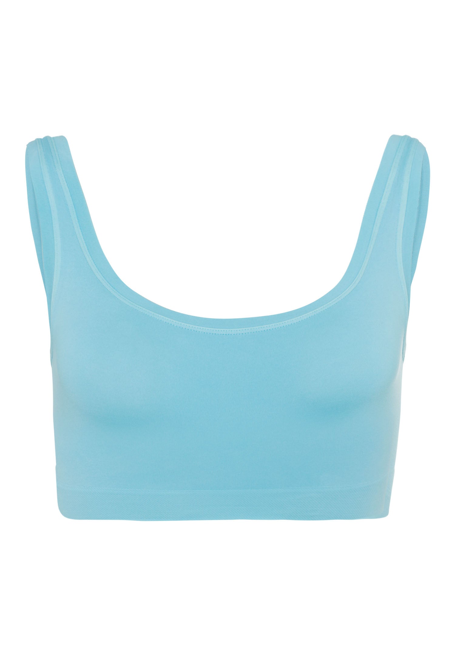 71810 Touch Feeling Crop Top - 1548 Soft Cyan