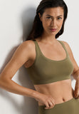 Touch Feeling Crop Top | Covert Green 71810-2727