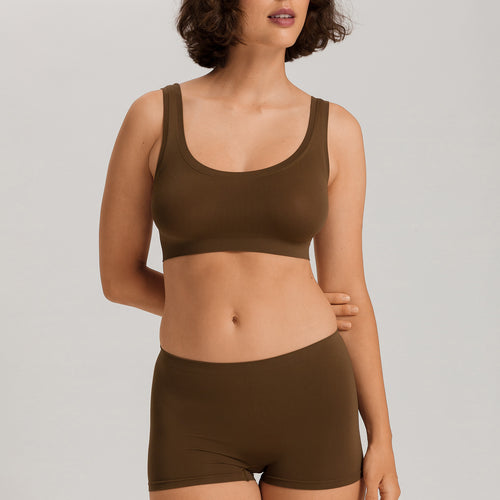 Touch Feeling Crop Top | Mochaccino 71810-2757