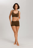 Touch Feeling Crop Top | Mochaccino 71810-2757