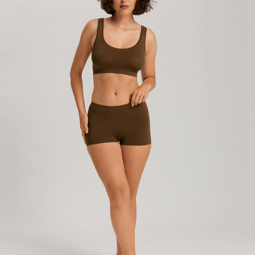 Touch Feeling Crop Top | Mochaccino 71810-2757