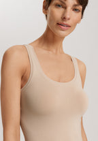 Touch Feeling Round Neck Tank Top | Coffee Quartz 71814-2216