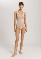 Touch Feeling Round Neck Tank Top | Coffee Quartz 71814-2216