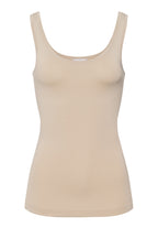 Touch Feeling Round Neck Tank Top | Coffee Quartz 71814-2216