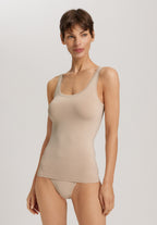 Touch Feeling Round Neck Tank Top | Coffee Quartz 71814-2216