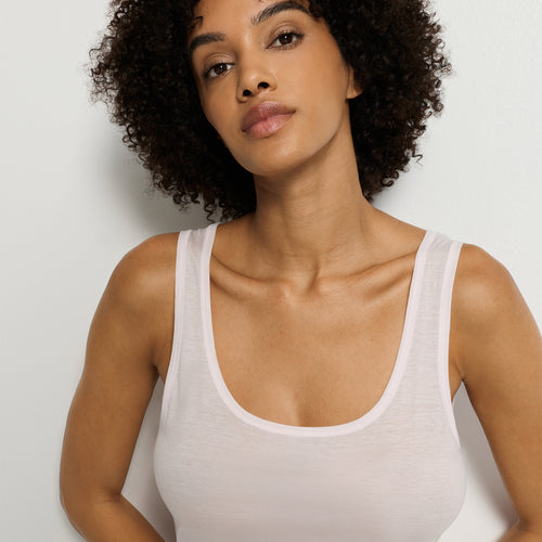 Ultralight Cotton Round Neck Tank Top | Honeydew 71821-1347
