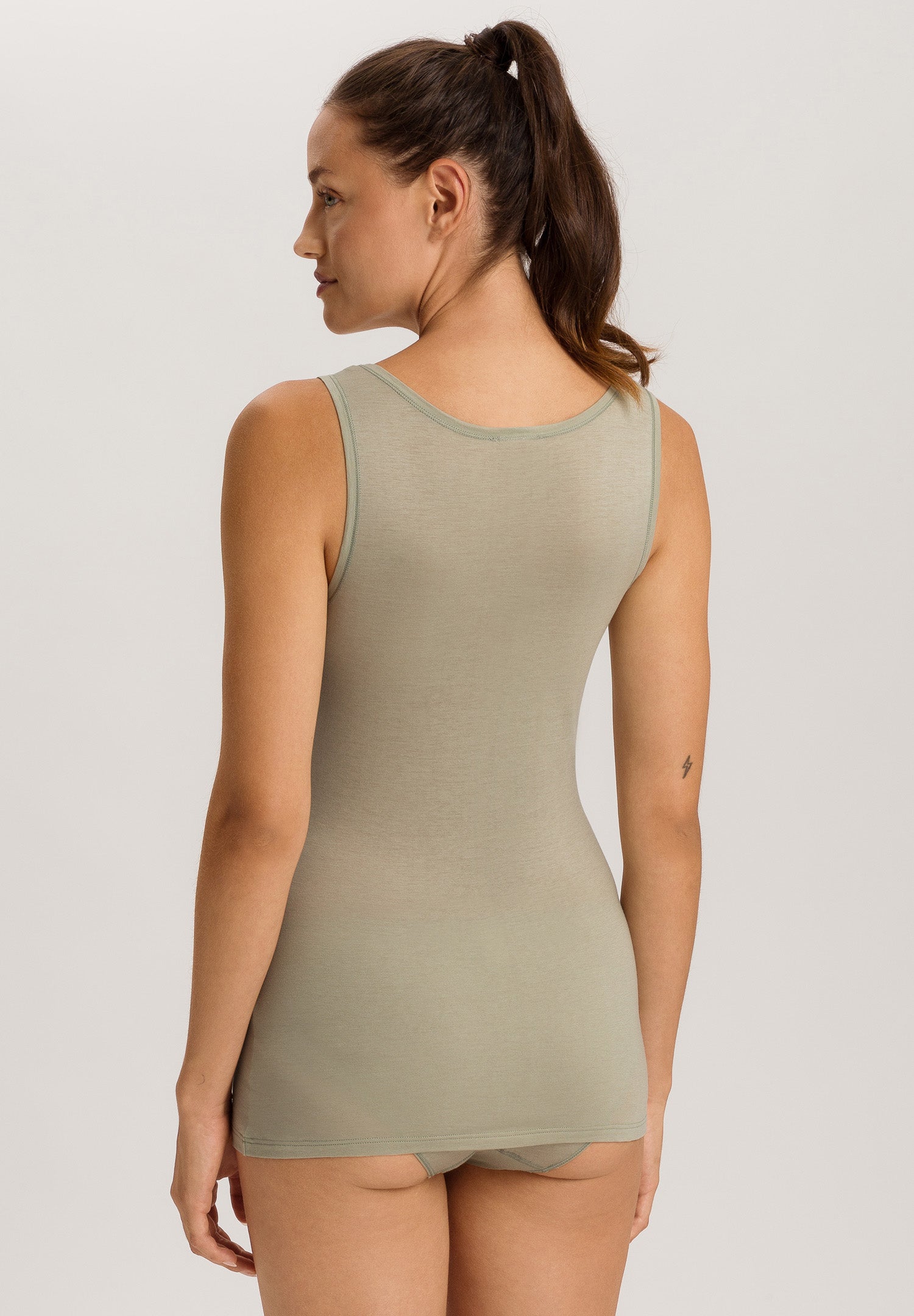 Ultralight Cotton Round Neck Tank Top | Crystal Green 71821-2732