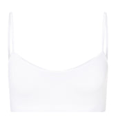 71824 Touch Feeling Spaghetti Crop Top - 101 White