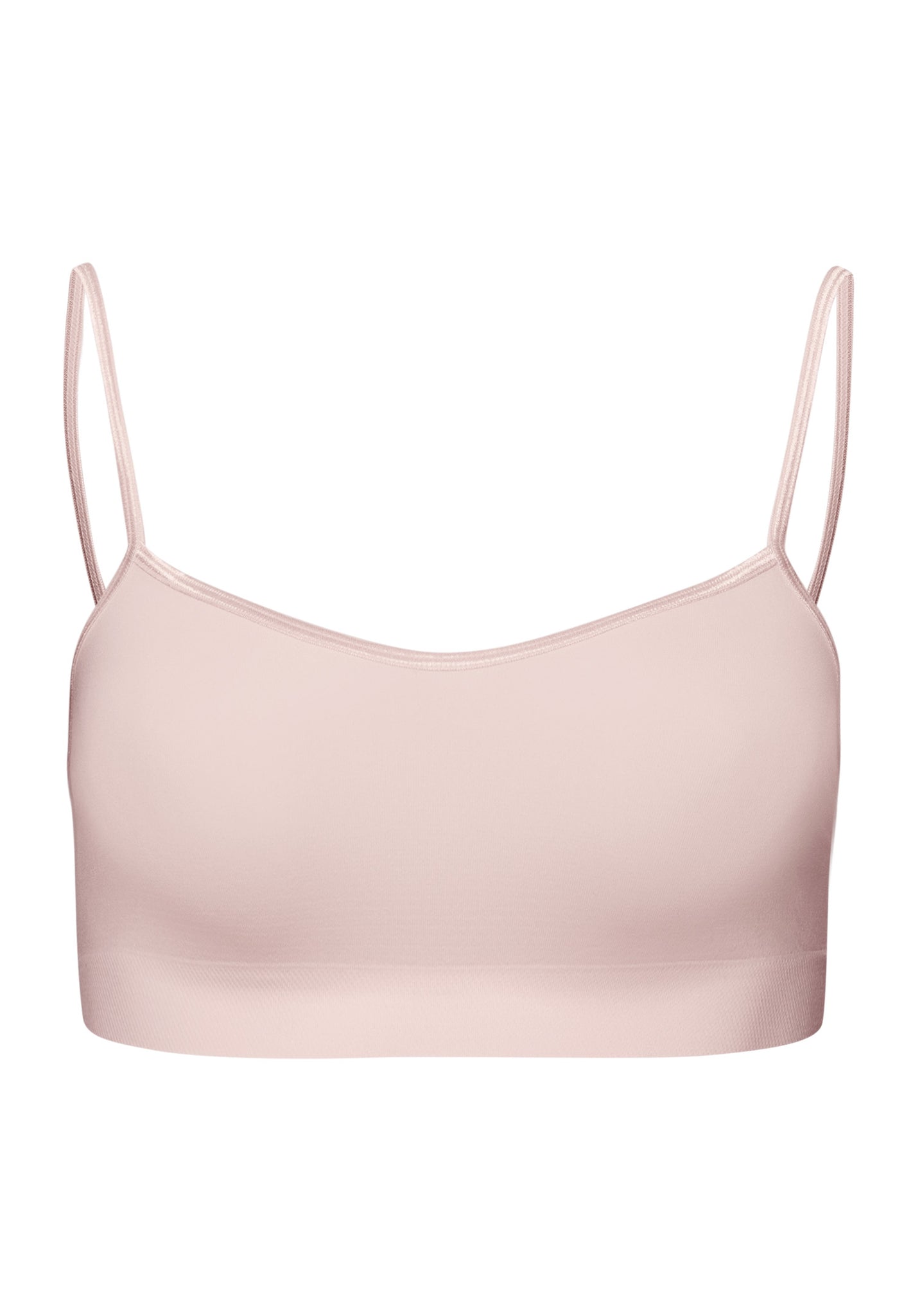 71824 Touch Feeling Spaghetti Crop Top - 1393 Rose Cream