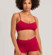 71824 Touch Feeling Spaghetti Crop Top - 2401 Garnet Red