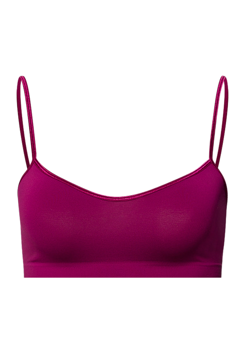 Touch Feeling Spaghetti Crop Top | Pink Tourmaline 71824-2473