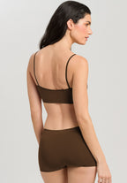 Touch Feeling Spaghetti Crop Top | Mochaccino 71824-2757