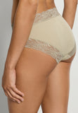 Cotton Delight Lace Trim Cotton High Cut Brief | Olive Stem 71835-2661