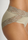 Cotton Delight Lace Trim Cotton High Cut Brief | Olive Stem 71835-2661